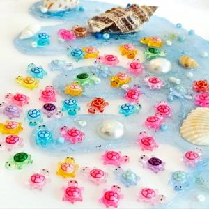 미니 거북이 야광 파츠 100개 대용량 데코 부자재 데코덴