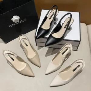 여성 구두 베이직 3컬러 펌프스힐 미들힐 슬링백 여름