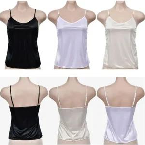 여성 슬림핏 캐미솔 아이스 실크 터치 끈 나시 탑 편안한 데일리 이너웨어 슬림핏나시 데일리아이템 여성용나시 끈나시 편안한이너웨어 부드러운소재