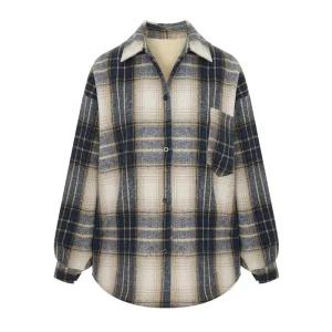 [샐리] 체크포켓퍼안감셔츠_I5D-CSH003