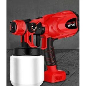 무선 페인팅 에어분사기 기계 전동 스프레이건 페인트 전기