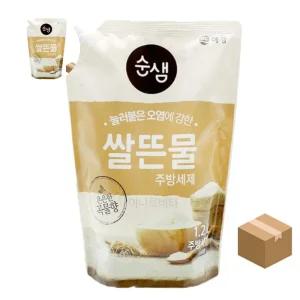 (제스트)주방세제 쌀뜬물 리필x10개 1.2L 주방세제 세이프