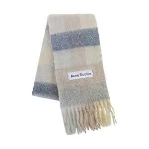 [아크네스튜디오]아크네 스튜디오 25FW 울믹스 체크 머플러 바닐라베이지라벤더 CA0084 DL6