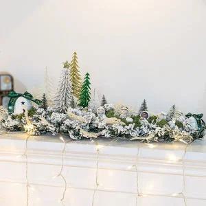 [플라워트리]크리스마스 장식 성탄절 센터피스 아기예수 63x25cm 테이블 탁상용 데코 소품 교회 꾸미기 ...