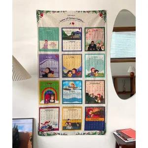 패션스타트 빨간머리앤 원단 코튼린넨 2026 달력커트지_멀티(140cm×79cm) (31067)