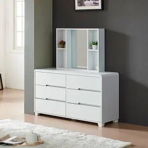 [우아미]루빈샘 수납 거울 화장대 세트 1200