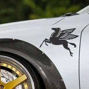 자동차 스티커 페가수스 파워 데칼 DIY 말 스포츠 장식 포르쉐 BMW 호환 아우디 폭스 바겐 르노 도요타 혼