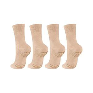 여자 댄서를 위한 댄스 논 슬립 양말과 스핀 스팟 압박 발목 양말 발레 스타킹 2켤레