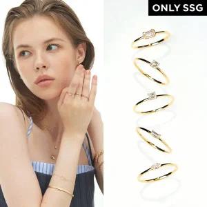 [한국금다이아몬드][SSG단독]신상특가14K 1부 랩 다이아몬드 커스텀 반지 컷팅 모음 택 5