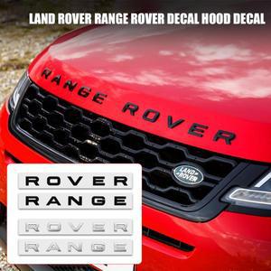 랜드로버 로버 로고 레터 자동차 앞 후드 보닛 그릴 트렁크 배지 3D ABS 레인지 스티커 스포츠 L322 이보크