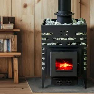 신일 고효율난방 대형투시창 불멍 사우나 화목난로/나무난로 장작난로 가정용화목난로 전원주택난로