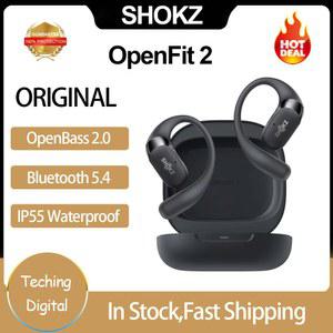 기존 Shokz OpenFit 2 T920 오픈 이어 이어폰 Bluetooth5.4 DualBoost Tech AI 소음 감소 맞춤형 헤드셋