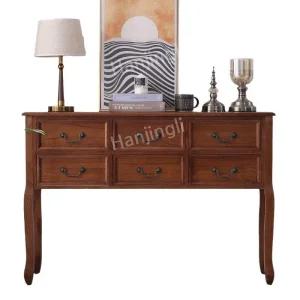 월넛 복도장 엔틱 수납 서랍장 현관 콘솔장 장식장 폭좁은 프렌치 높은 겸용 인테리어 모듈