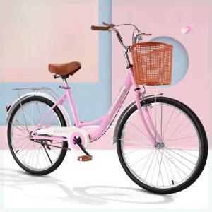 성인용 바구니 자전거 출퇴근 입문용 레트로 여성자전거