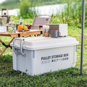 대형 다용도 100L 캠핑 플라스틱 여행 카고박스 접이식 멀티상자