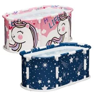 조립없는 간편한 접이식 욕조 반신욕조 와이드형