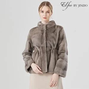 [진도모피]진도 Elfee 소매 GTOB 밍크 휘메일 자켓(K7W6EJ25_)