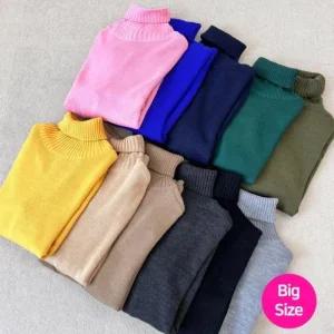 니트 남자빅사이즈기본목폴라니트 폴라  1001 (472Sd)