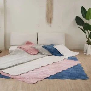 [조은슬립]홈하모니 워싱 극세사 목화솜 러그 카페드 돌쇼파 소파패드