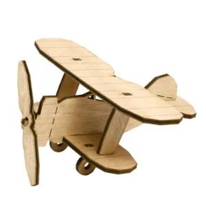 복엽기 아기비행기6 YM806 목재모형 조립키트 모형완구 방학숙제