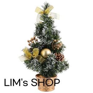 1개 미니 크리스마스 트리 장식 클래식 데코 테이블 소품 홈 파티