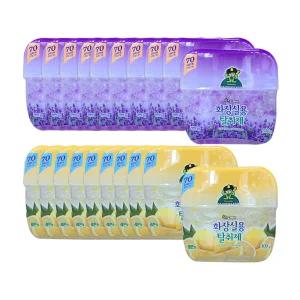 산도깨비 화장실용 방향제 실내용 비치형 탈취제 라벤더향 10개 레몬향 10개