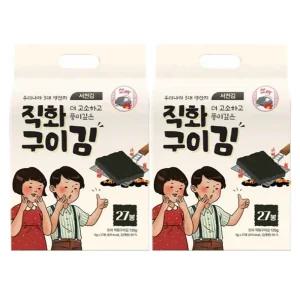 숯불에구운 서천김 직화구이김 선물세트 27봉 2세트