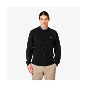 [국내매장정품] 라코스테 LACOSTE 남성 크루넥 방모 가디건 [블랙] AH503E-55N031 132658