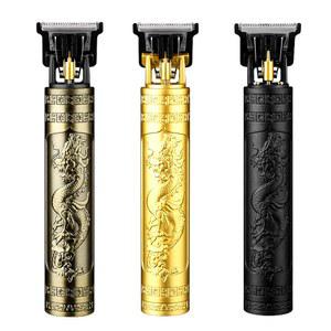 2025 T9 헤어 클리퍼 수염 면도 바디 트리머 전기 기계 남성 이발기 0mm 바버 면도기 드래곤 조각