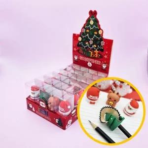 크리스마스 피규어 연필깎이 24개입