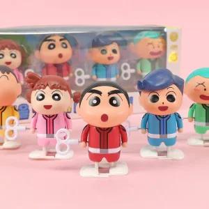 짱구 떡잎마을 방범대 태엽 피규어 5종 1세트 23000 (519)