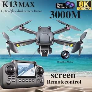 크루즈 컨트롤K13MAX 드론 전문가용 RC 8K HD 카메라 WIFI FPV 고도 유지 제스처 촬영 접이식 쿼드콥터 스