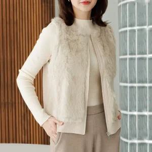 니트앙고라퍼조끼 VED6051_DC