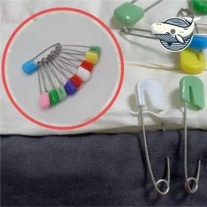 [골드스마일]컬러 의류 고정핀 다용도 안전핀 10개 옷정리