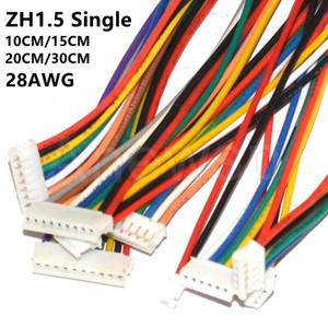 LED 커넥터10pcs ZH 1.5mm 와이어 케이블 커넥터 DIY ZH1.5 JST 2p 3p 4p 5p 6p-12pin 전자 라인 단일 엔드