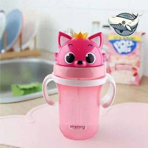 [골드스마일]부드러운 유아 물병 300ml 핑크퐁 디자인 유아물병 아동물병