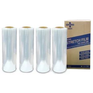 파레트랩 4롤 포장용 오공 공업용랩 스트레치 필름 가구 핸드랩핑기용 비닐랩