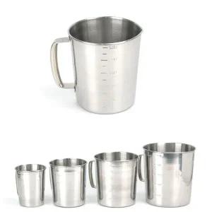 [콩심팥심]주방계량컵 대용량 3리터 16.7x18cm 스텐 계량 비커 컵