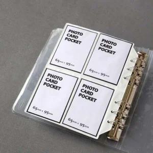 A6 WIDE 6공 - 포토카드포켓 A6 WIDE 포토카드포켓 속지 포켓 다이어리 플래너 문구 사무용품