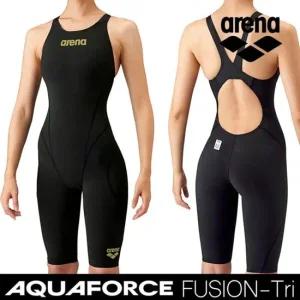 아레나 2025 여아동 경기용 반전신 수영복 5부 A017504