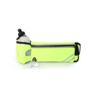 헤드폰 홀라인 물병 홀더형 스포츠 벨트 (그린) 수납 헬스장 하이킹 조깅 보관용품 지퍼수납
