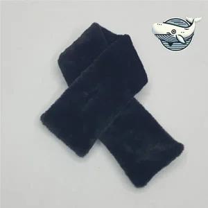 겨울 따뜻함 미니 퍼 머플러 활용 검정색