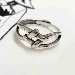 [콩심팥심]아크릴반지 한복 링 중성적 디자인 세련된링 매듭