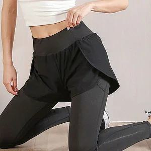 [콩심팥심]여성 요가 필라테스 9부 일체형 반바지 레깅스 여성휘트니스레깅스