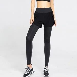 [콩심팥심]여성 하이웨스트 스포츠 9부 요가 반바지 레깅스