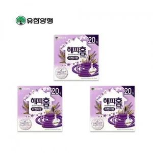 해피홈 모기향S 라벤다(20개입)-3개 모기약 모기기피제 벌레퇴치_23465156