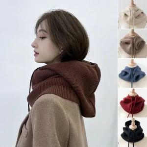 [콩심팥심]페이크넥워머 가을 넥워머 페이크 레이어드 니트 겨울 후드