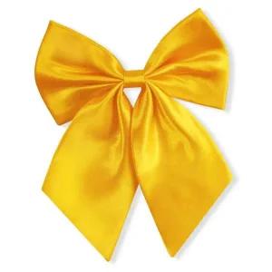 [콩심팥심]여자용 리본 넥타이 교복 촬영용 귀여운 노란색 놀이공원 스타일