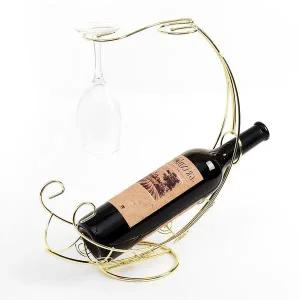 철제 와인랙 1구 골드 선반 장식장 가정용 선물용