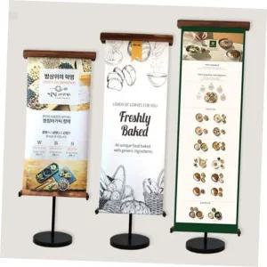 철재 배너 입간판 카페 광고판 루프 배너 거치대 제작